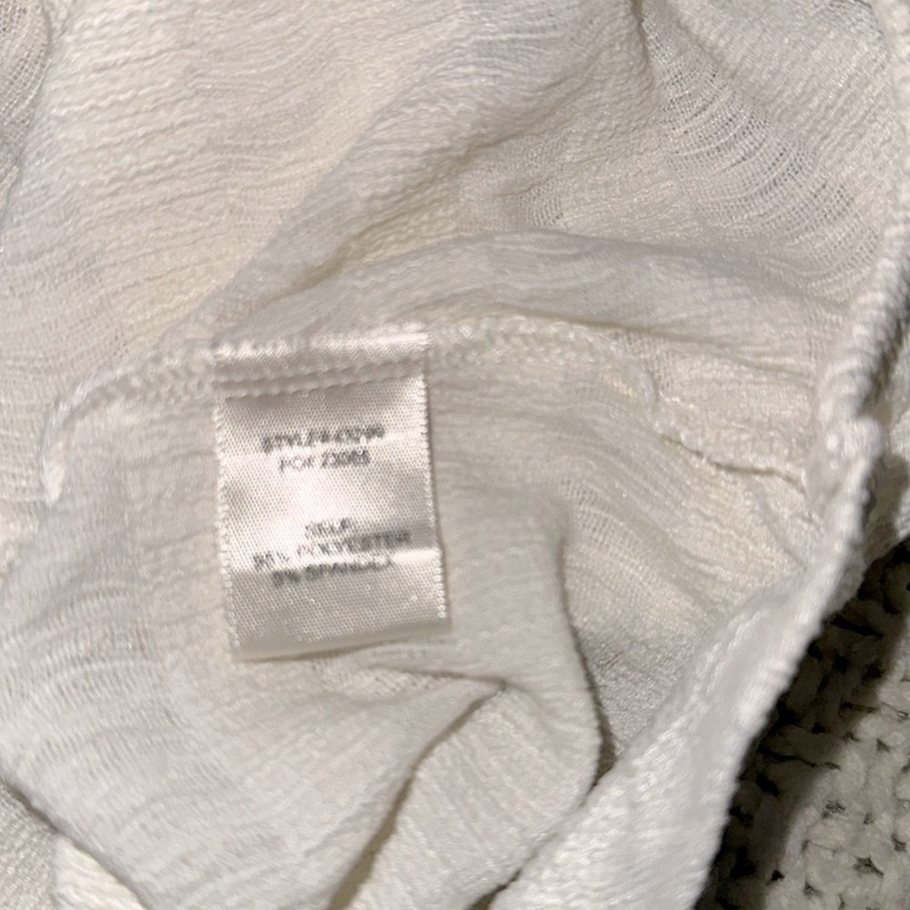 Women's White Button Down Shirt - Picture 8 of 9